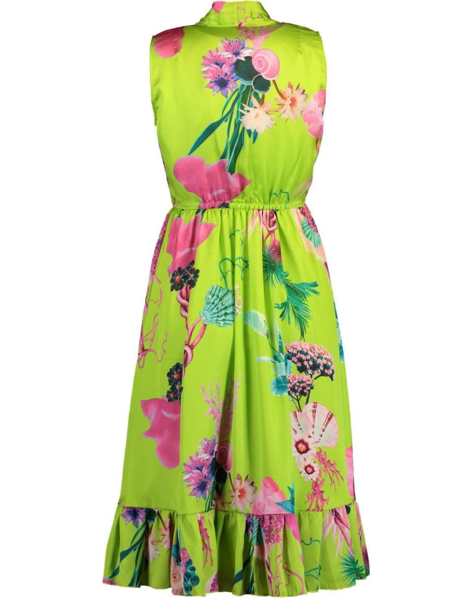 FUZZI-Sleeveless Short Flower Dress-
