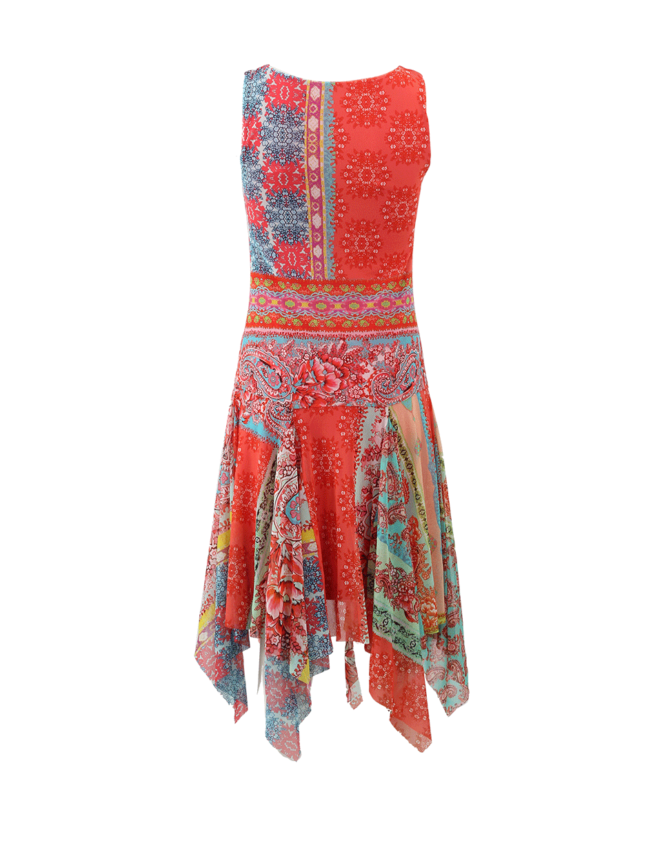 FUZZI-Scarf Print Dress-