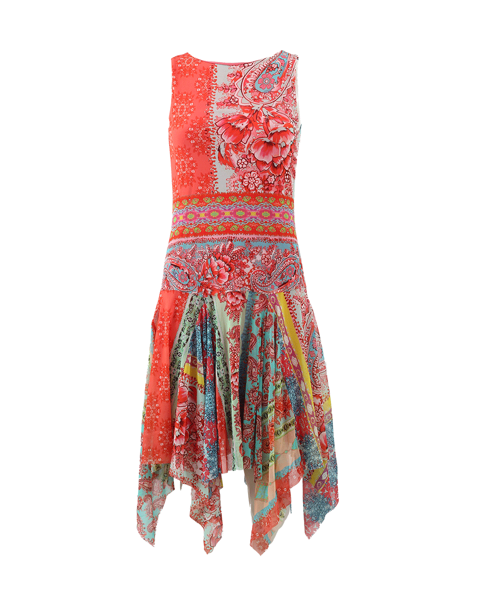 FUZZI-Scarf Print Dress-