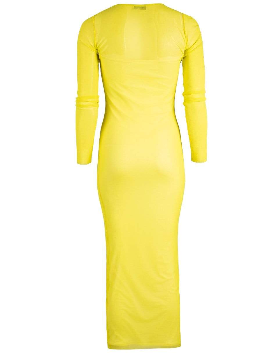 FUZZI-Long Sleeve Long Dress-