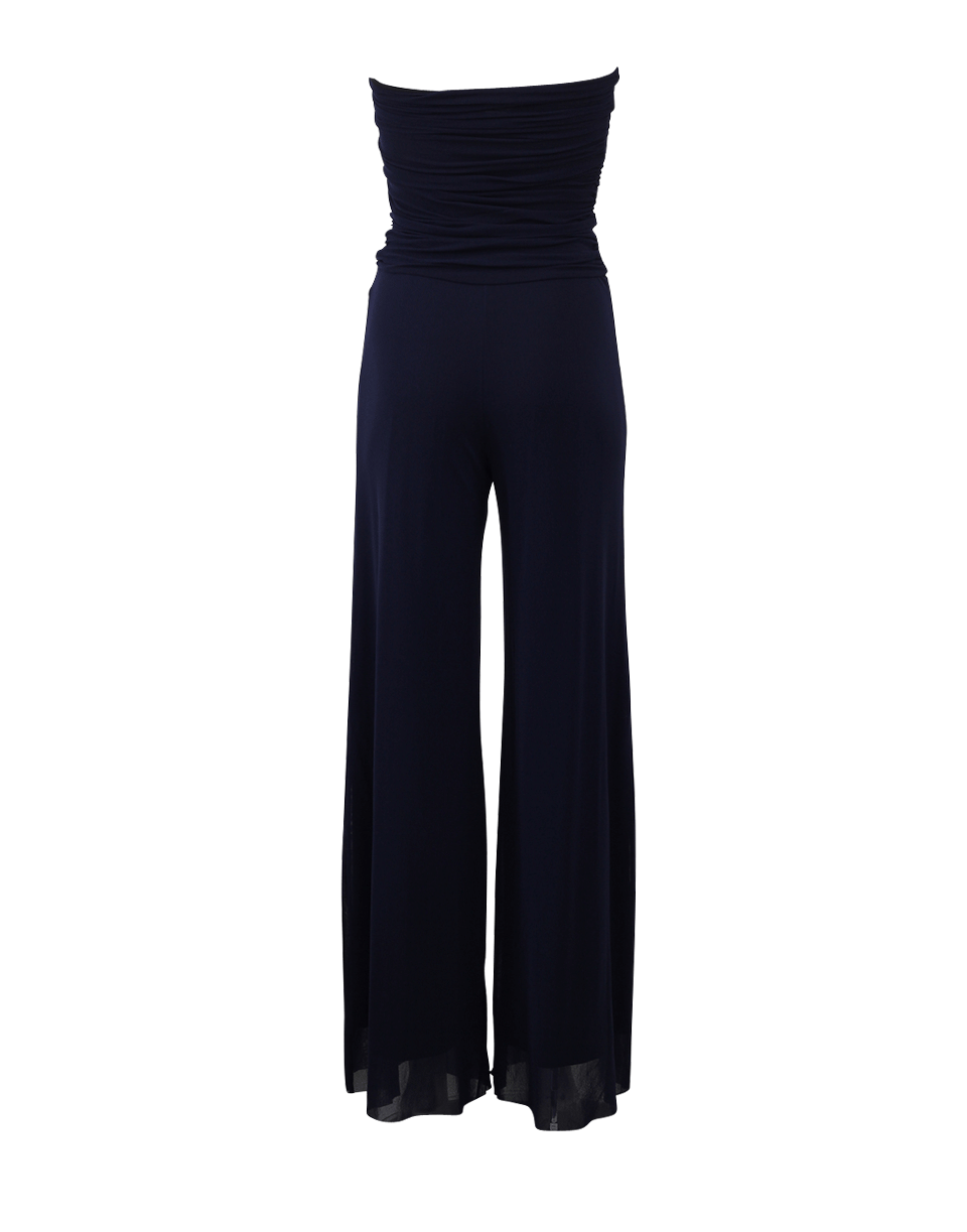 FUZZI-Strapless Ruch Jumpsuit-