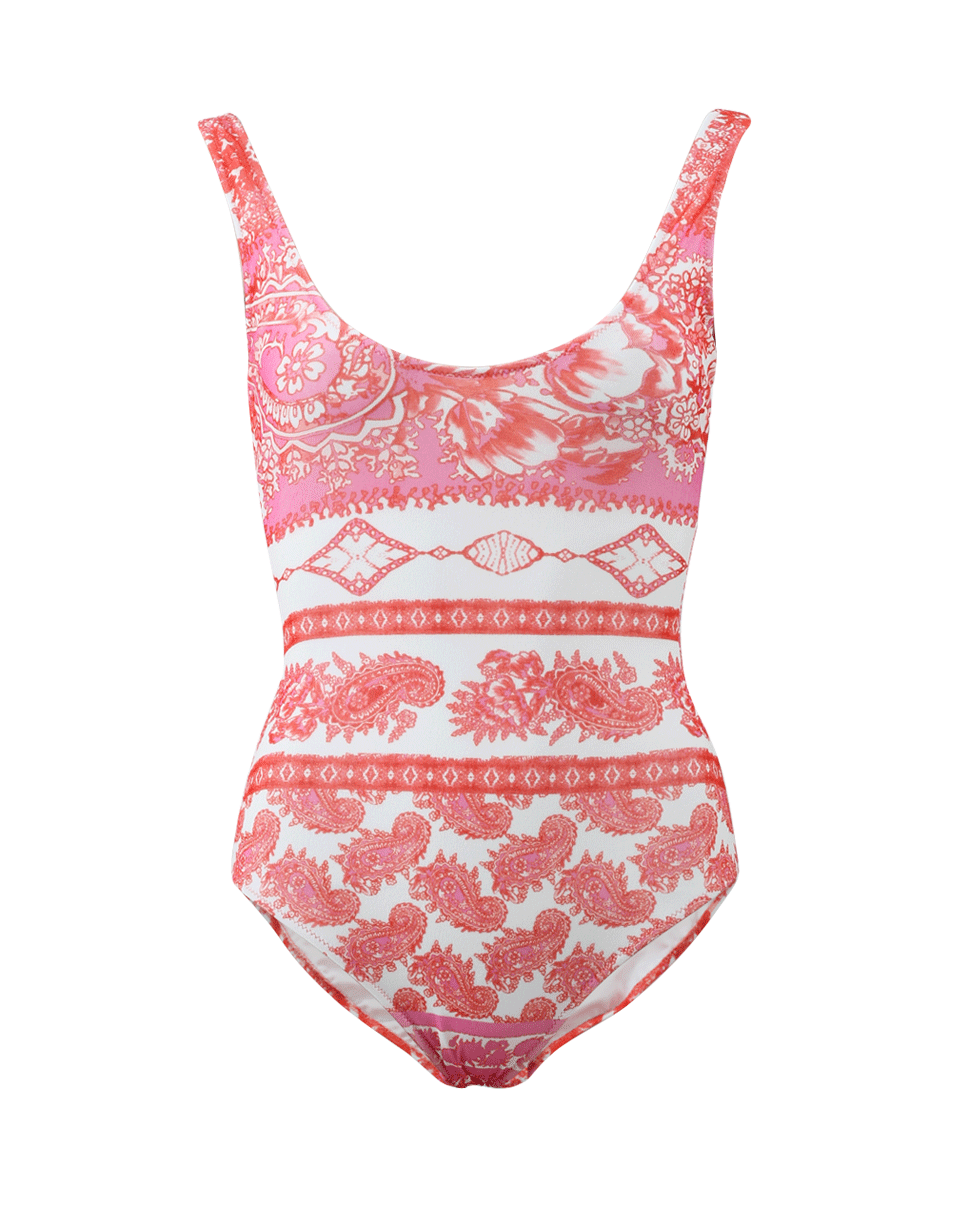 FUZZI-Scarf Print Bathing Suit-