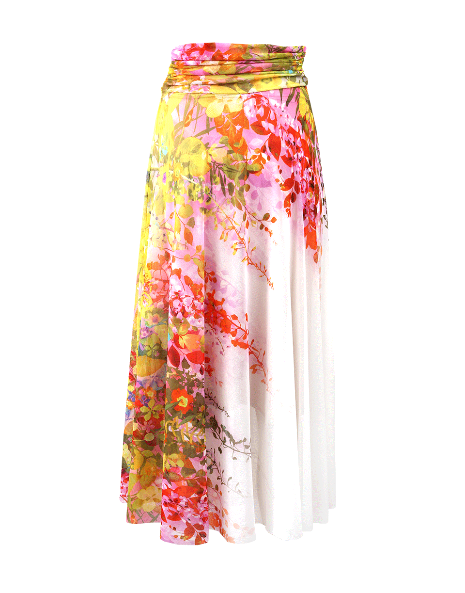 FUZZI-Pull-On Floral Print Maxi Skirt-