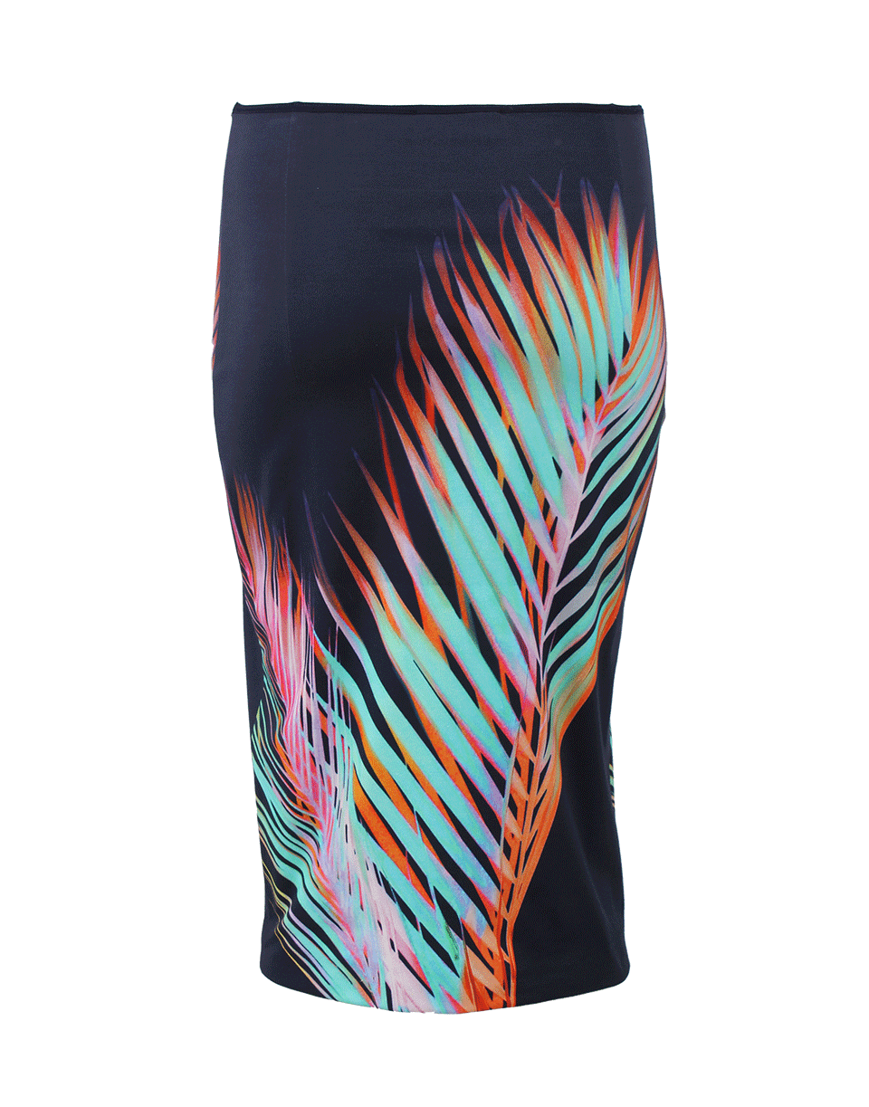 FUZZI-Palm Print Pencil Skirt-