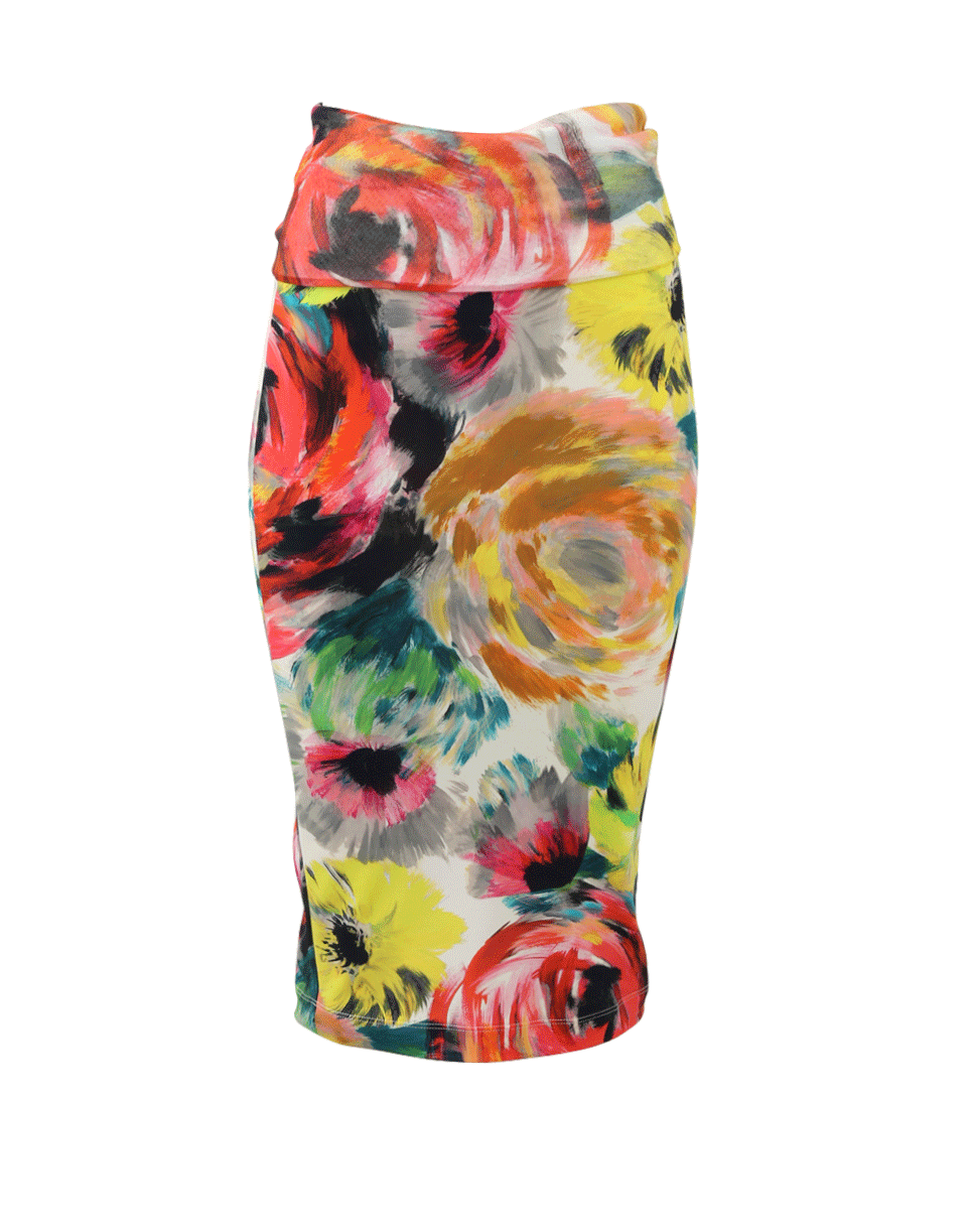 FUZZI-Floral Print Skirt-