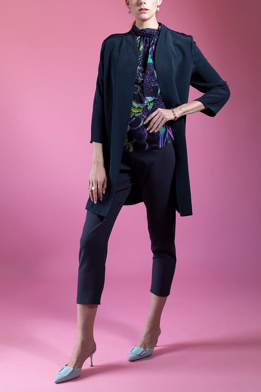 FUZZI-Sleeveless Blouse-