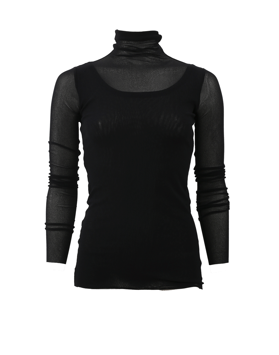 FUZZI-Sheer Turtleneck-