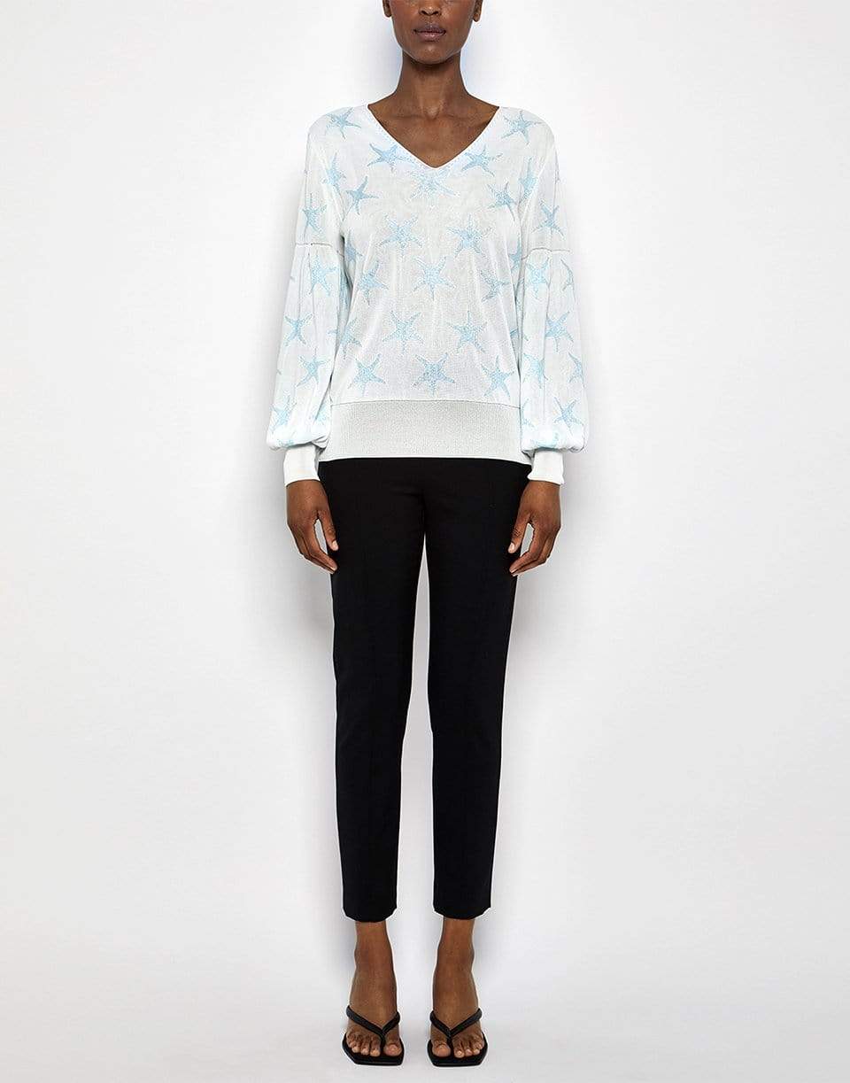 FUZZI-Long Sleeve Sweater - panna-