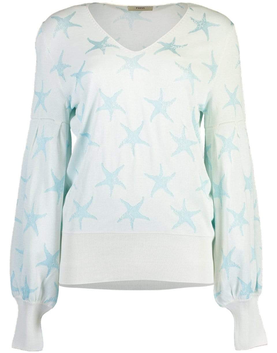 FUZZI-Long Sleeve Sweater - panna-