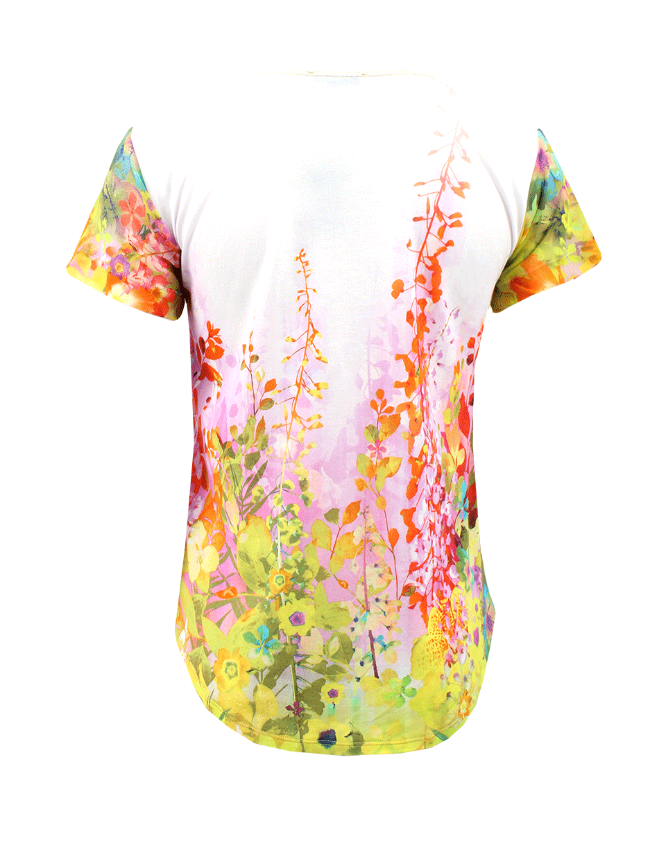 FUZZI-Floral Print T-Shirt-