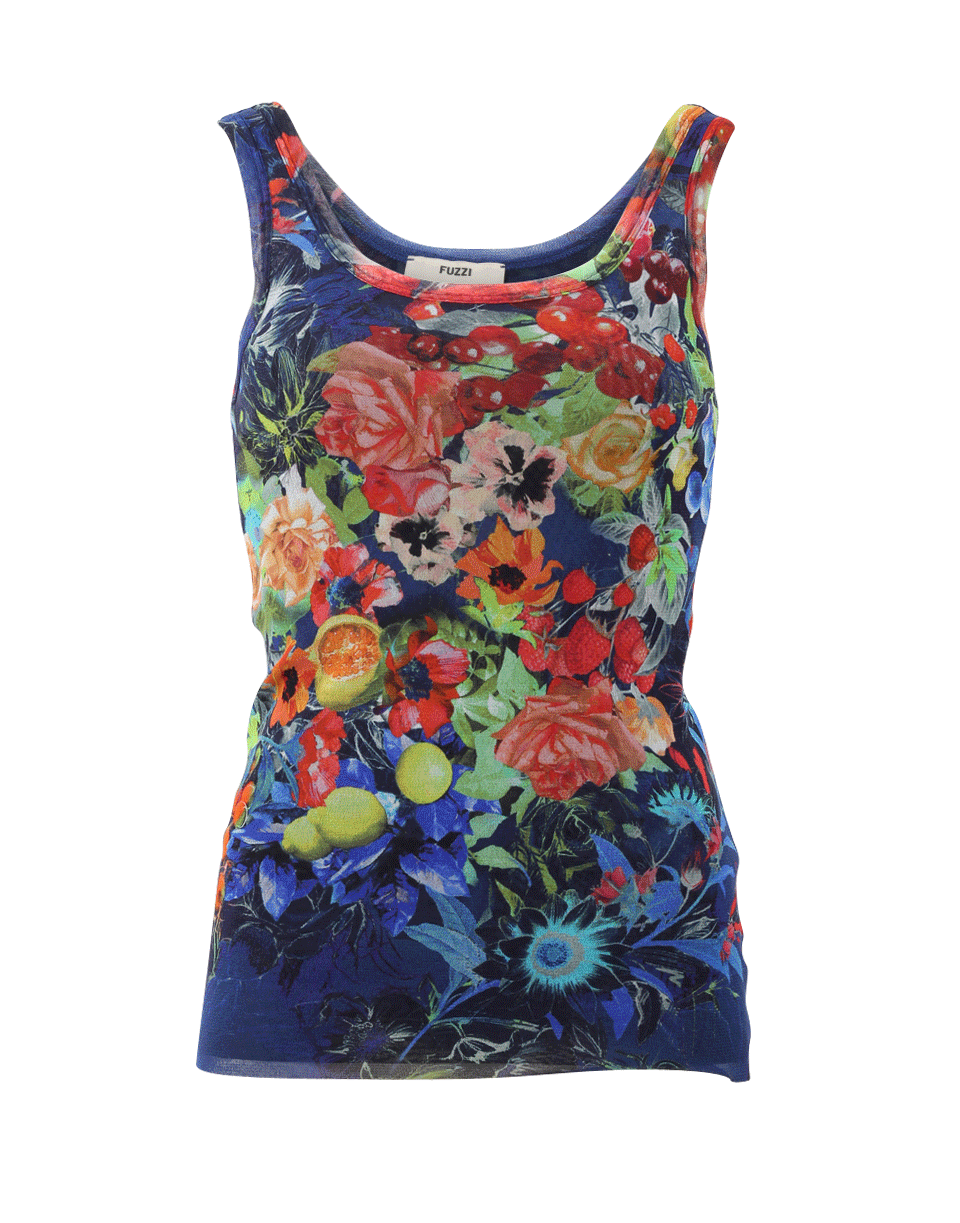 FUZZI-Floral Print Tank-