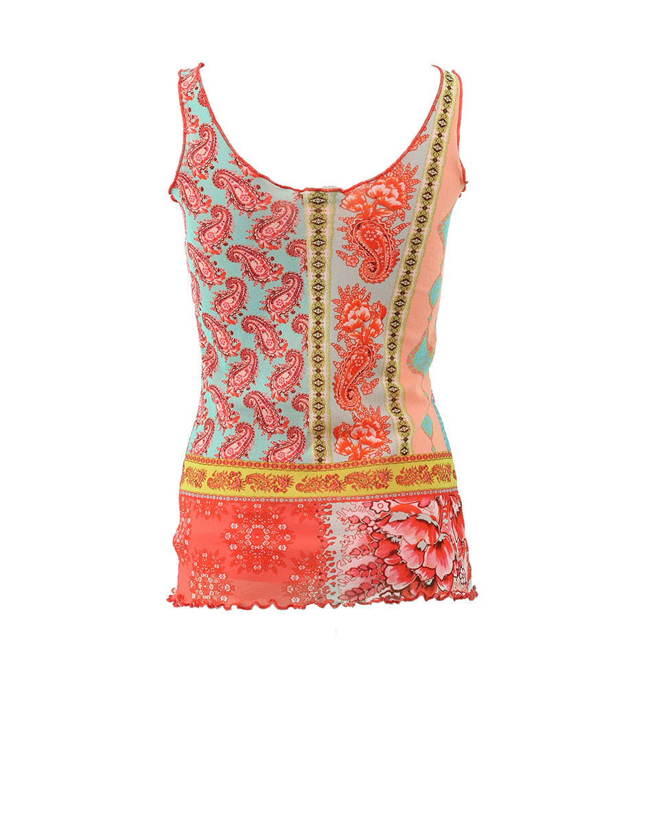 FUZZI-Scarf Print Tank-