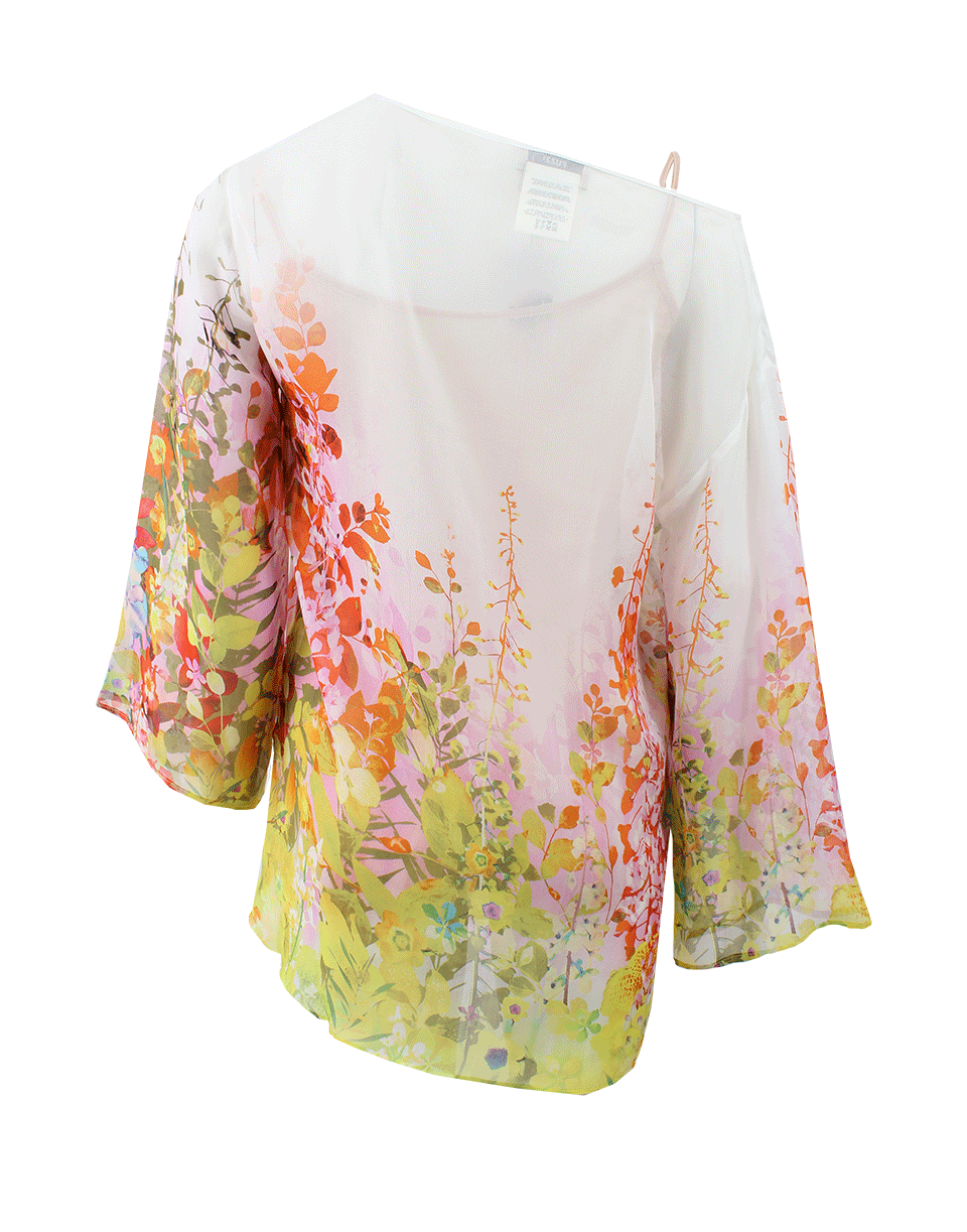 FUZZI-Bracelet Sleeve Floral Print Tunic-
