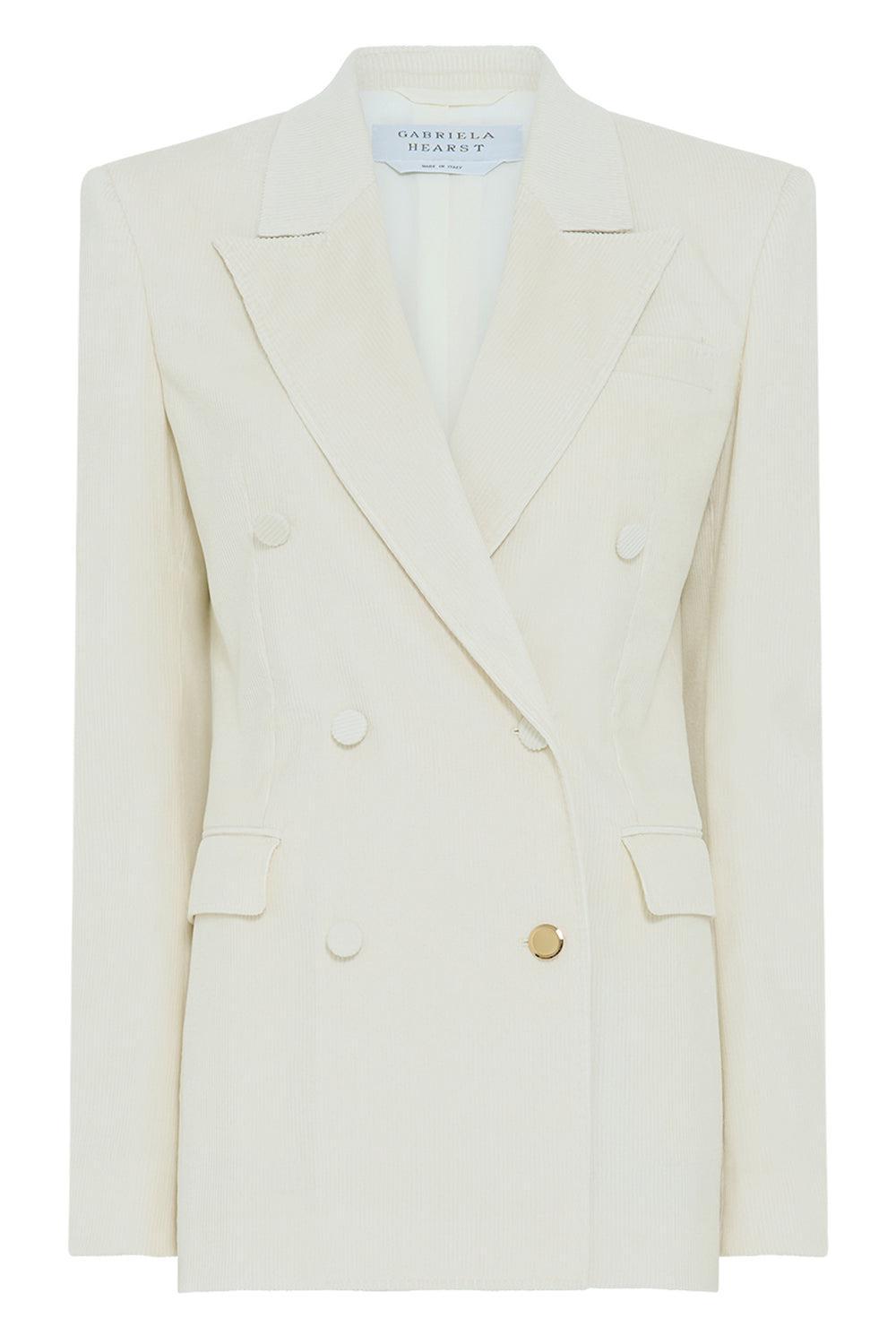 GAVIN BLAZER-IVORY-40-CLOTHINGJACKETBLAZERS-GABRIELA HEARST