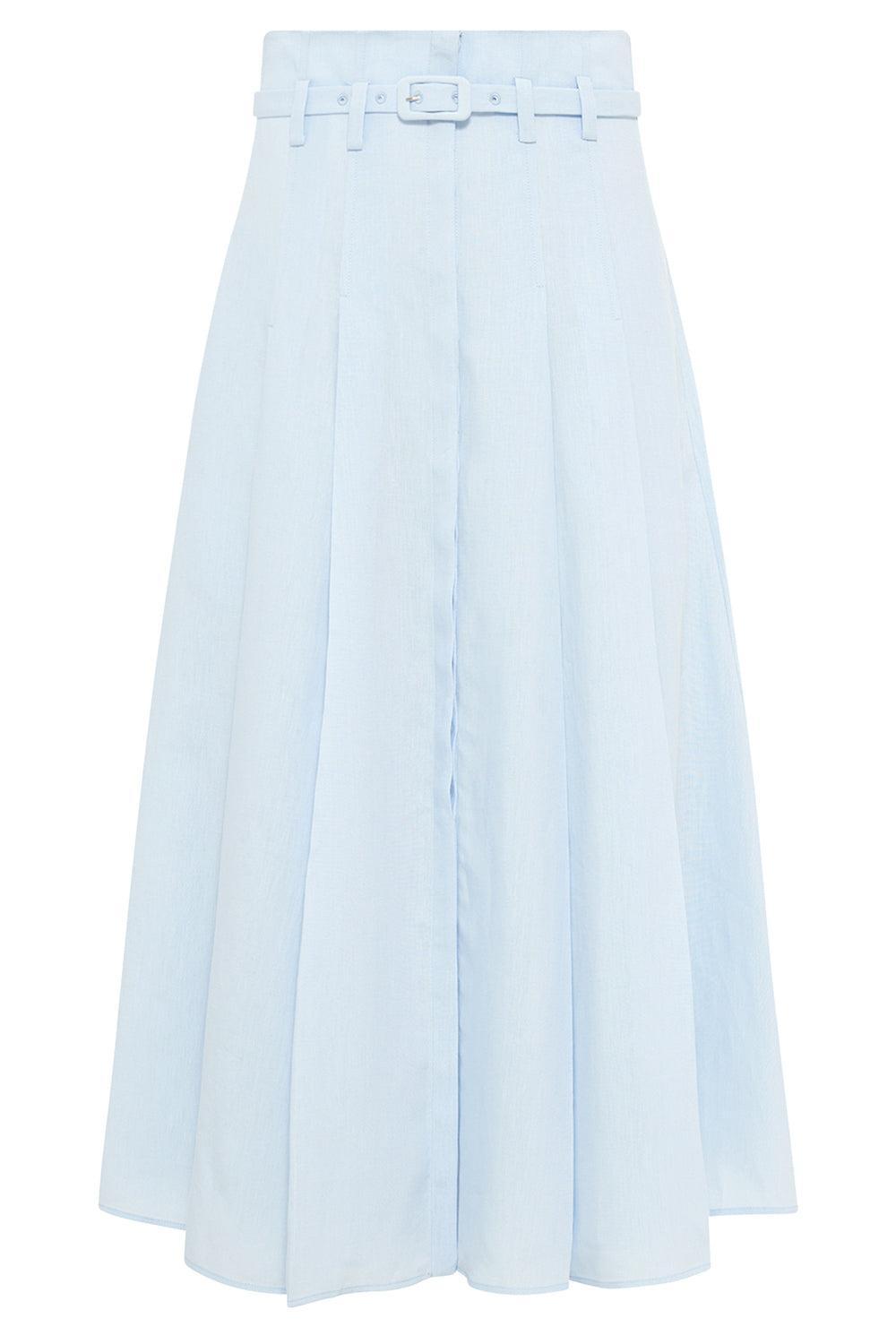 Dugald Midi Skirt-BLUE-40-CLOTHINGSKIRTMIDI-GABRIELA HEARST