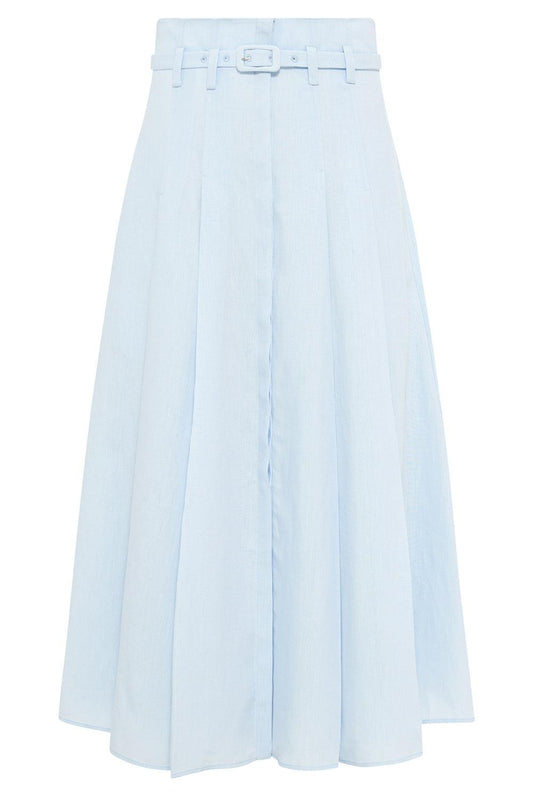 Dugald Midi Skirt-BLUE-40-CLOTHINGSKIRTMIDI-GABRIELA HEARST