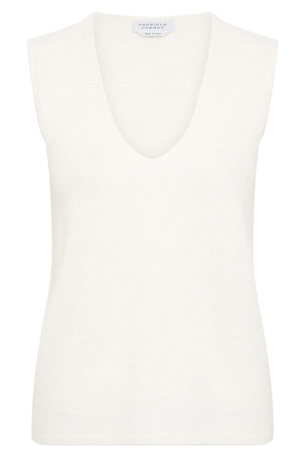 Scion Vest-WHITE-XS-CLOTHINGTOPKNITS-GABRIELA HEARST