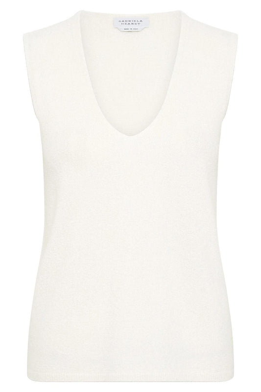 Scion Vest-WHITE-XS-CLOTHINGTOPKNITS-GABRIELA HEARST