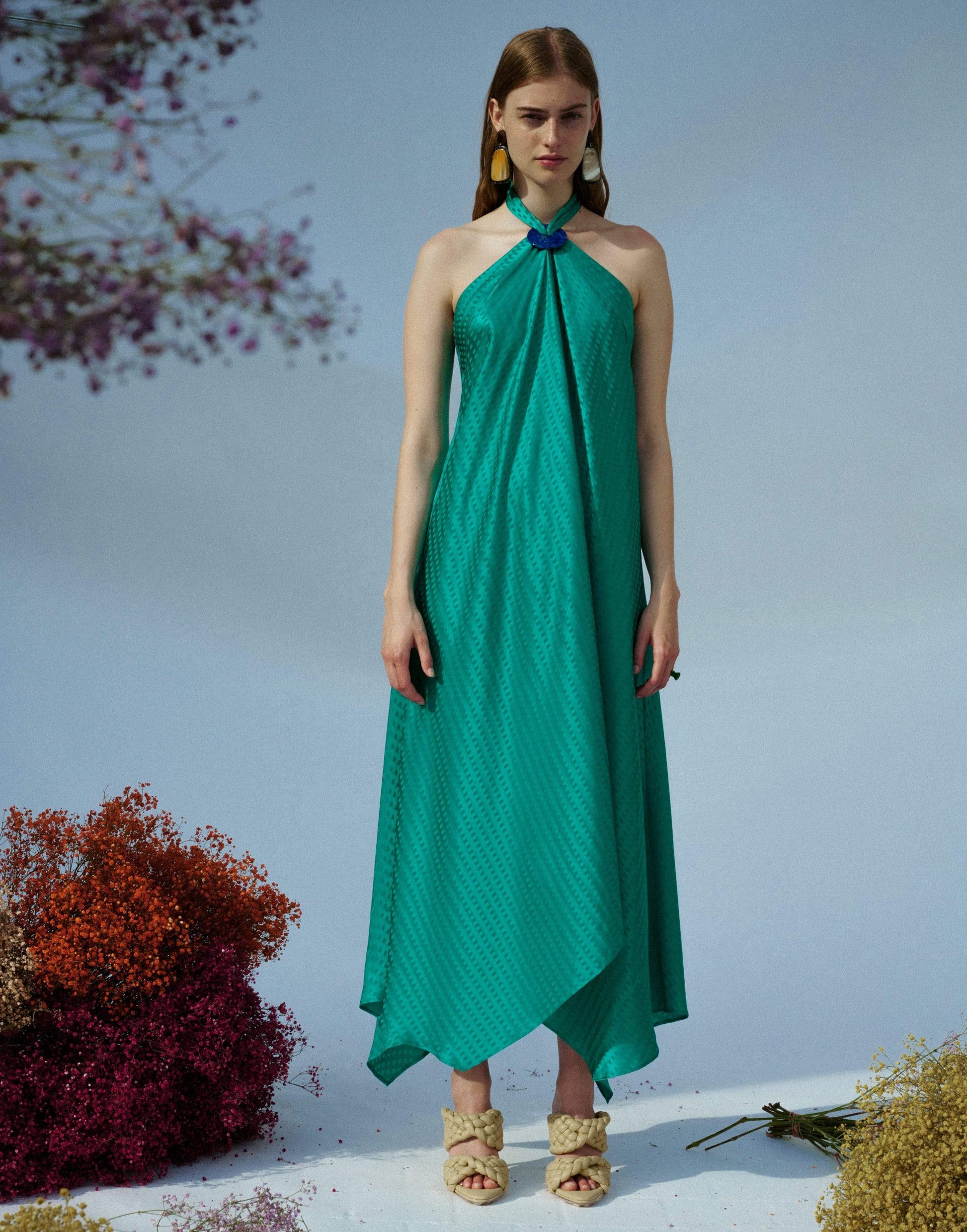 GALVAN LONDON-Signature Terraza Lago Dress-
