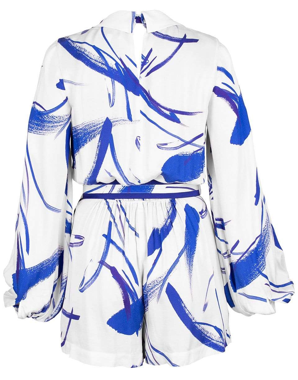 GALVAN LONDON-Print Cabana Playsuit-