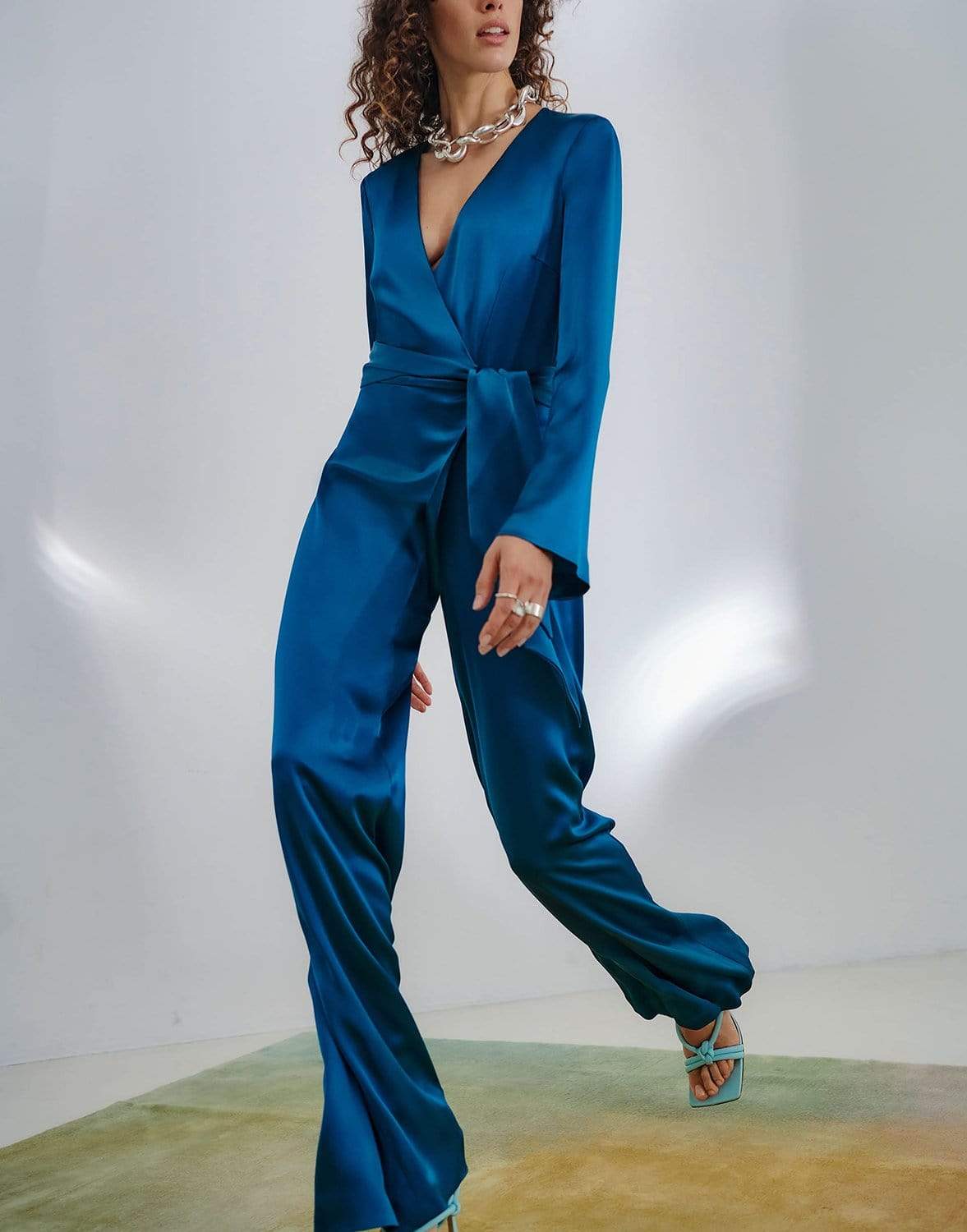 GALVAN LONDON-Peacock Katharina Jumpsuit-