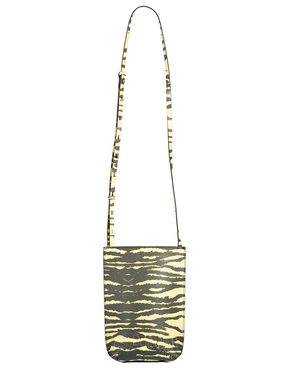 GANNI-Recycled Leather Banana Crossbody Mini Bag-BANANA