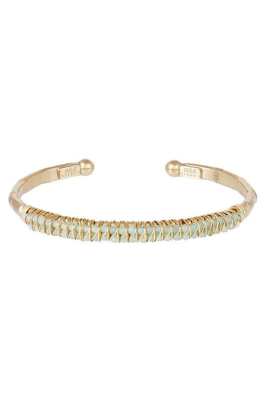Blue Large Lyre Bracelet Bracelet-BLUE-JEWELRYBOUTIQUEBRACELET O-GAS BIJOUX