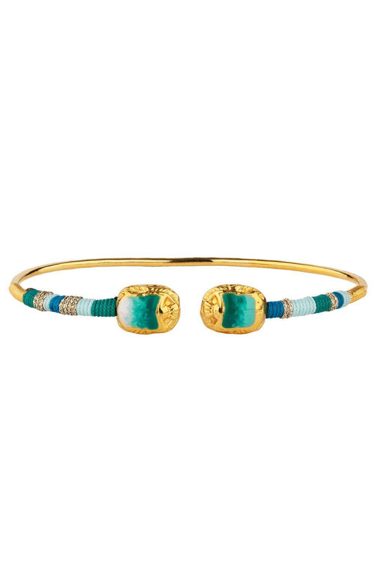 Light Blue Green Duality Scara Bracelet-BLUE/GREEN-JEWELRYBOUTIQUEBRACELET O-GAS BIJOUX