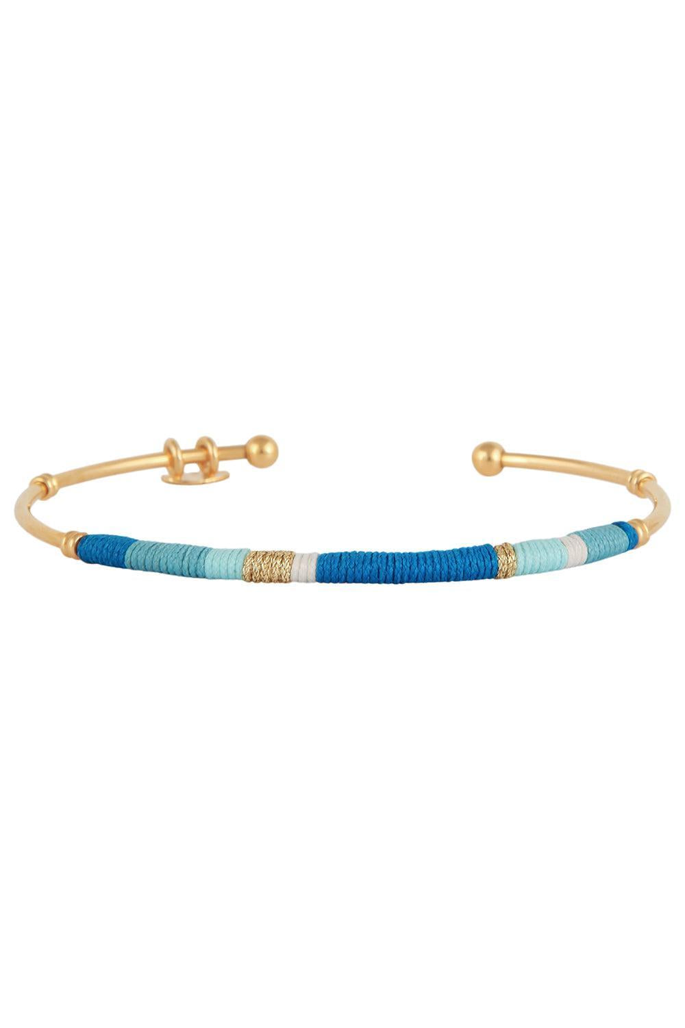 Mixed Blue Zanzibar Bracelet-BLUE/TURQUOISE-JEWELRYBOUTIQUEBRACELET O-GAS BIJOUX