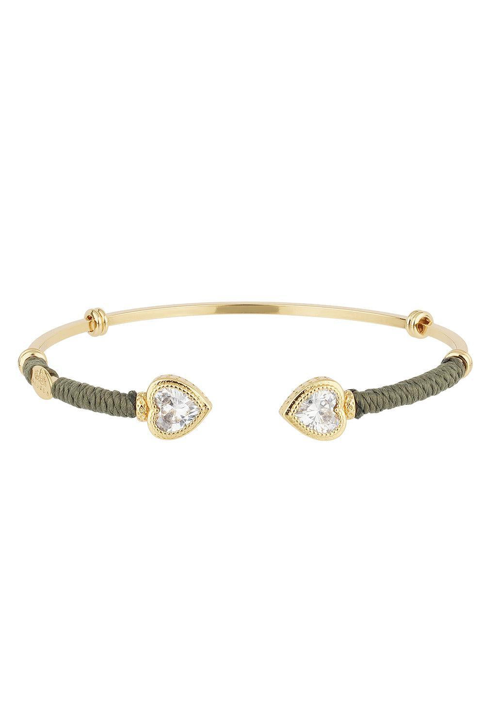 Green Duality Amore Strass Bracelet-GREEN-JEWELRYBOUTIQUEBRACELET O-GAS BIJOUX