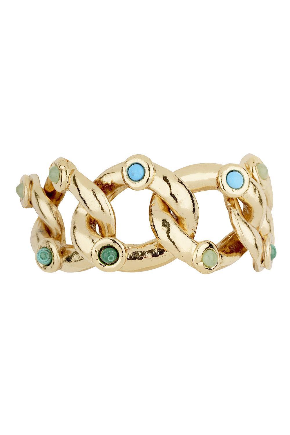Turquoise Malachite Mitsi Bracelet-GREEN-JEWELRYBOUTIQUEBRACELET O-GAS BIJOUX