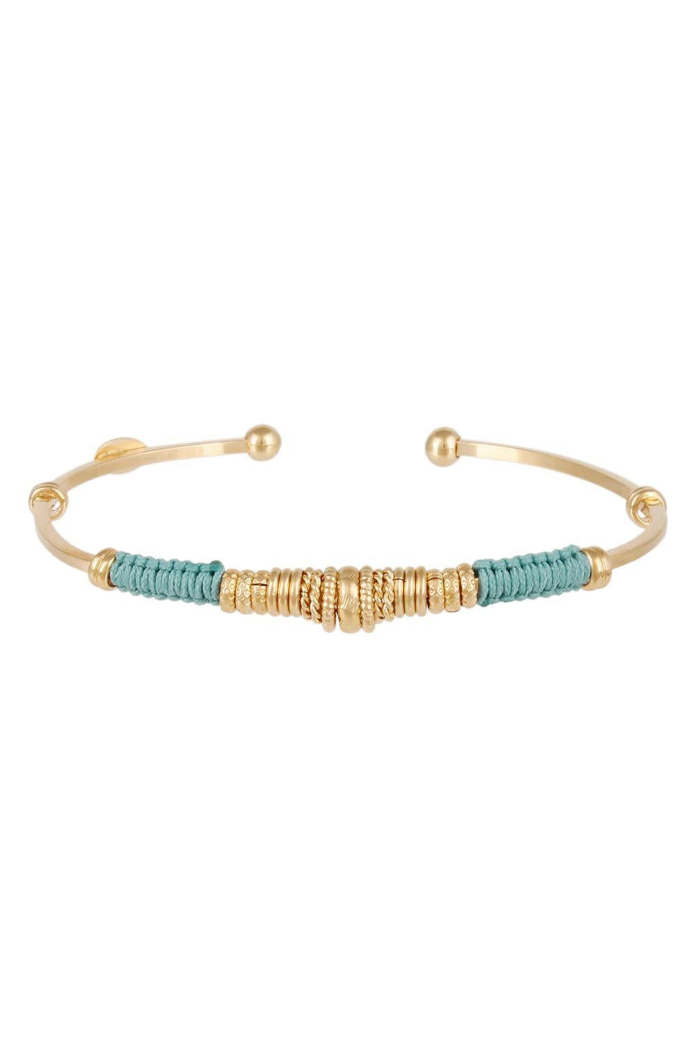 Light Blue Gold Bzizanie Bracelet-LTBLUE-JEWELRYBOUTIQUEBRACELET O-GAS BIJOUX