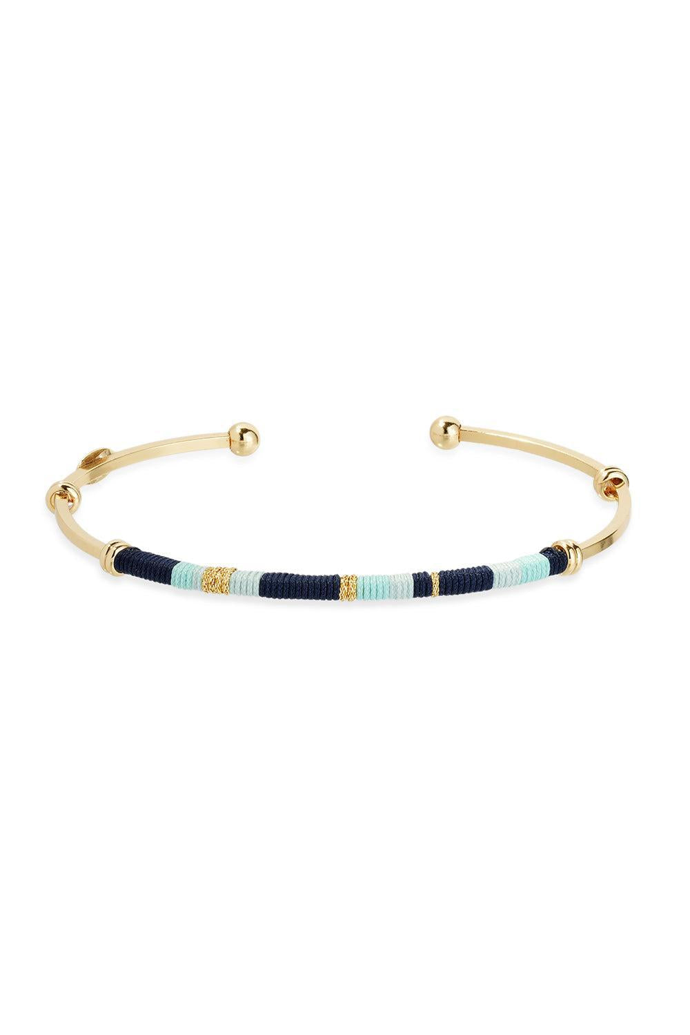 Navy Blue Zanzibar Bracelet-NAVY/BLU-JEWELRYBOUTIQUEBRACELET O-GAS BIJOUX