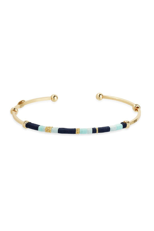 Navy Blue Zanzibar Bracelet-NAVY/BLU-JEWELRYBOUTIQUEBRACELET O-GAS BIJOUX