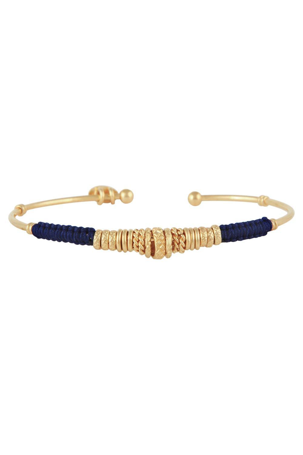 Navy Gold Bzizanie Bracelet-NAVY/GLD-JEWELRYBOUTIQUEBRACELET O-GAS BIJOUX