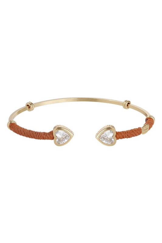 Orange Duality Amore Strass Bracelet-ORANGE-JEWELRYBOUTIQUEBRACELET O-GAS BIJOUX