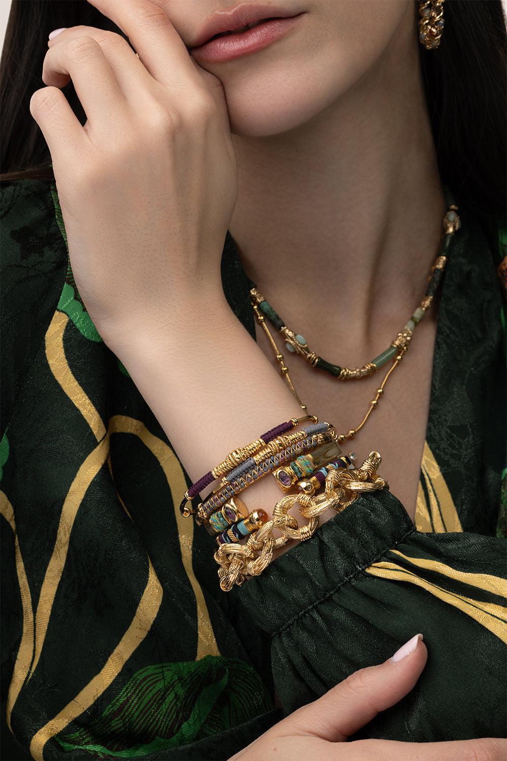Maille Ariane Bracelet-YELLOW-JEWELRYBOUTIQUEBRACELET O-GAS BIJOUX