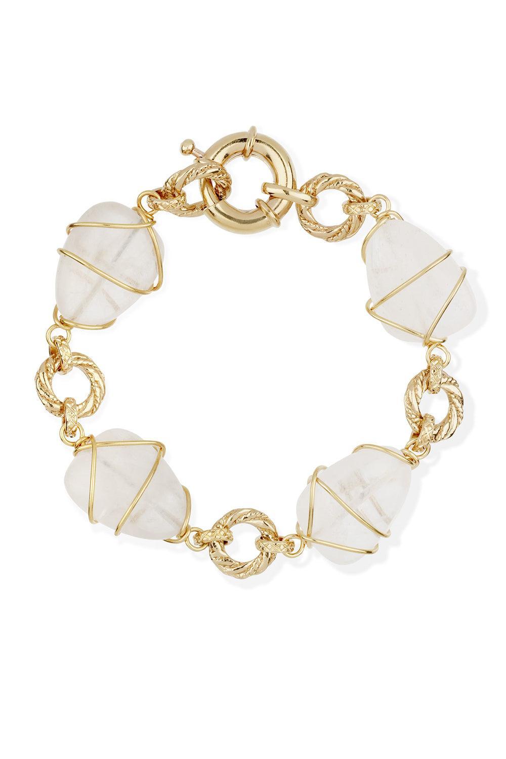 Rock Crystal Rainbow Multi Bracelet-YELLOW-JEWELRYBOUTIQUEBRACELET O-GAS BIJOUX