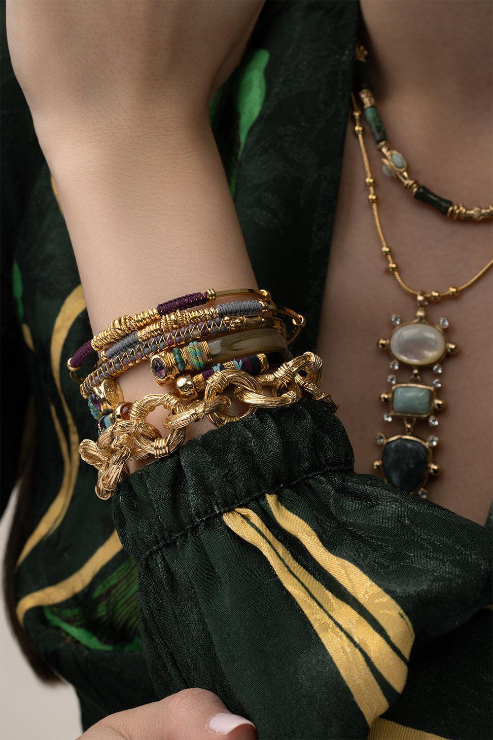 Sarina Bracelet-YELLOW-JEWELRYBOUTIQUEBRACELET O-GAS BIJOUX