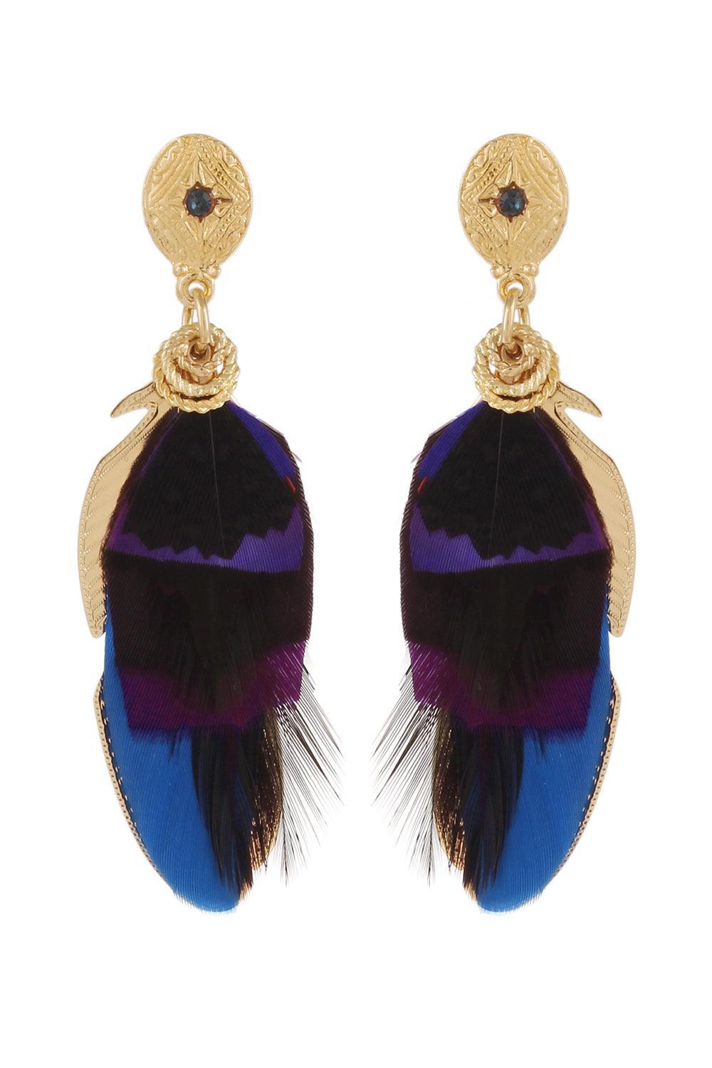 Blue Green Sao Earrings