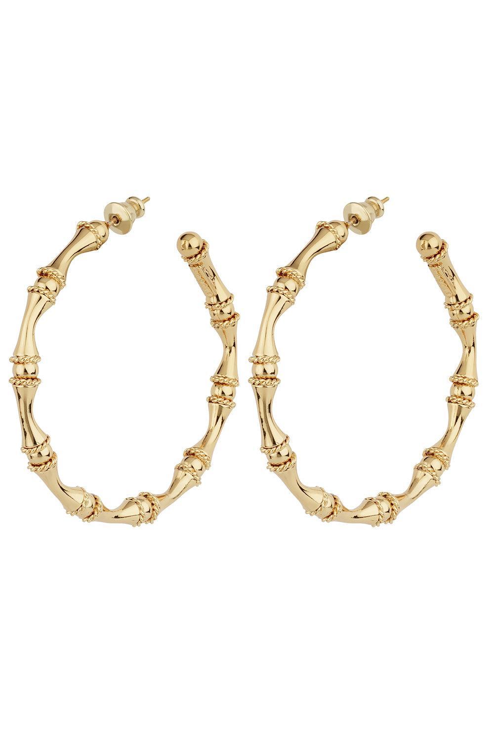Bis Bamboo Earrings-GOLD-JEWELRYBOUTIQUEEARRING-GAS BIJOUX