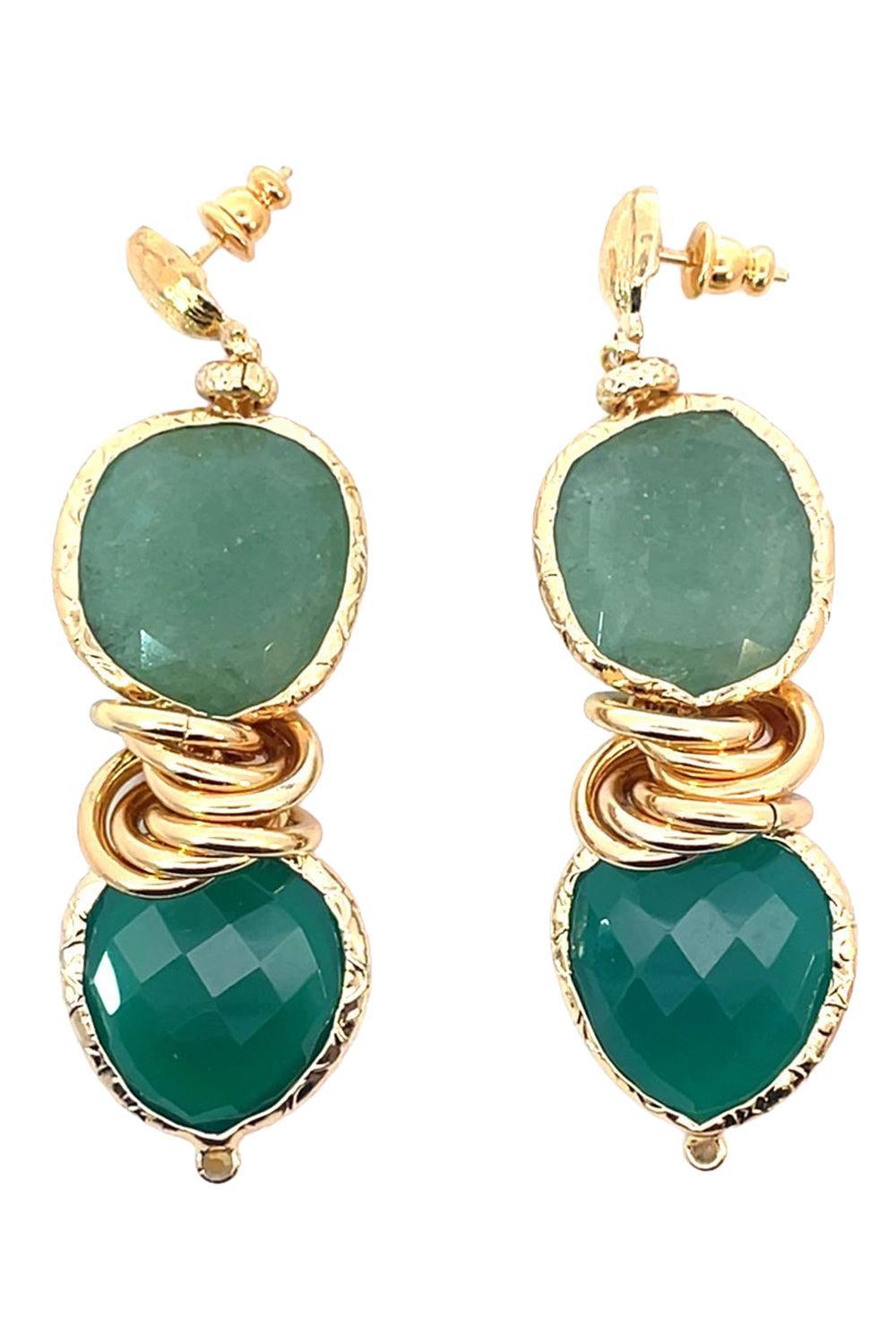 Green Sirena Earrings-GREEN-JEWELRYBOUTIQUEEARRING-GAS BIJOUX