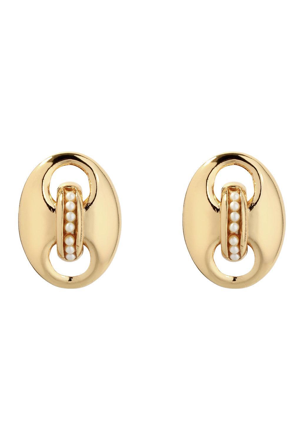 Pearl Mini Cophea Stud Earrings-WHITE-JEWELRYBOUTIQUEEARRING-GAS BIJOUX