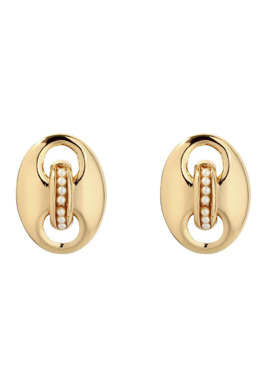 Pearl Mini Cophea Stud Earrings-WHITE-JEWELRYBOUTIQUEEARRING-GAS BIJOUX