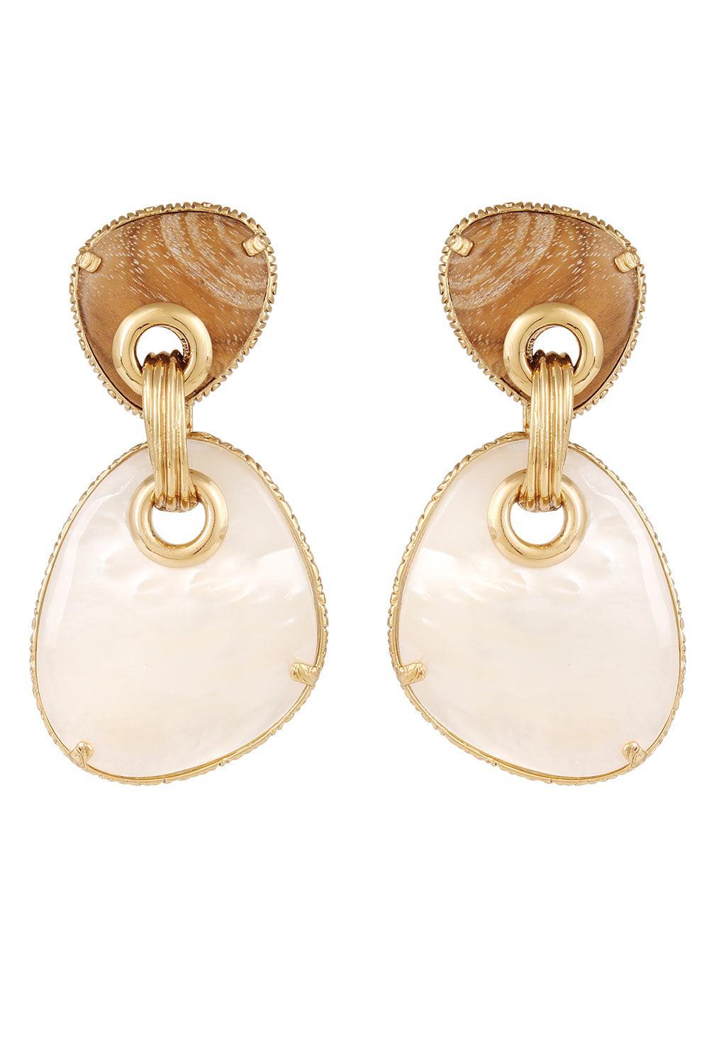 White Brown Silia Large Drop Earrings-WHITE-JEWELRYBOUTIQUEEARRING-GAS BIJOUX