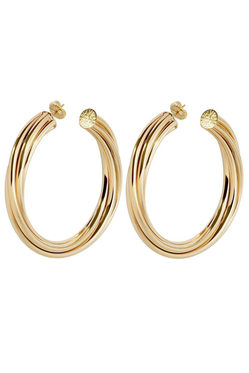 Large Atik Hoop Earrings-YELLOW-JEWELRYBOUTIQUEEARRING-GAS BIJOUX