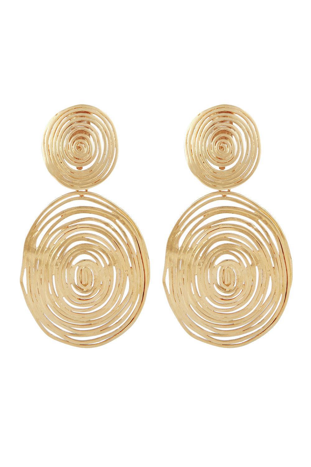 Large Wave Earrings-YELLOW-JEWELRYBOUTIQUEEARRING-GAS BIJOUX