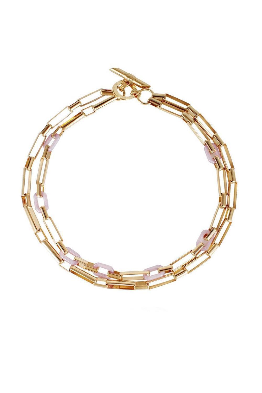 Collier Link Necklace - Purple-PRPL-JEWELRYBOUTIQUENECKLACE O-GAS BIJOUX