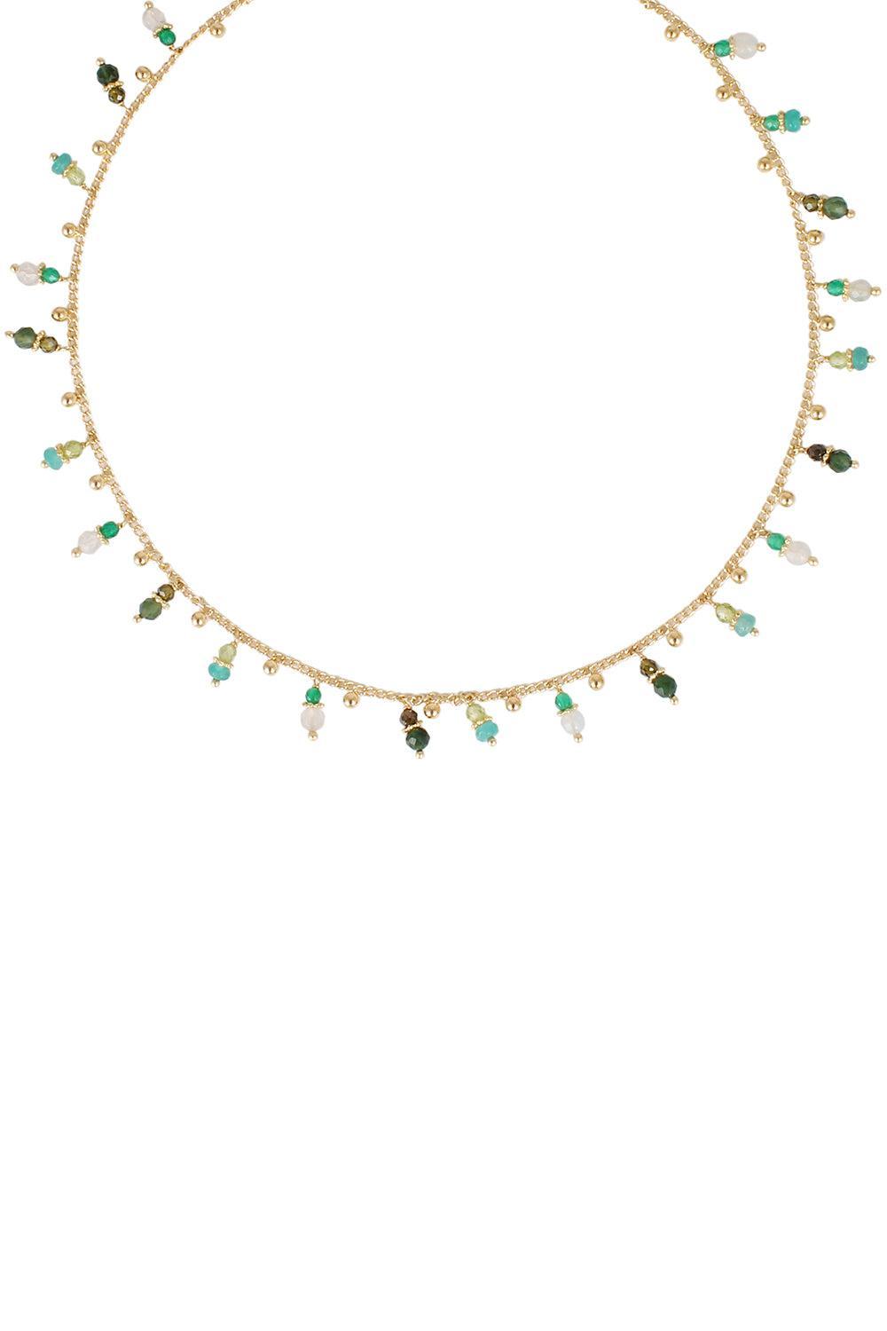 Tangerine Green PSP Necklace-GREEN-JEWELRYBOUTIQUENECKLACE O-GAS BIJOUX