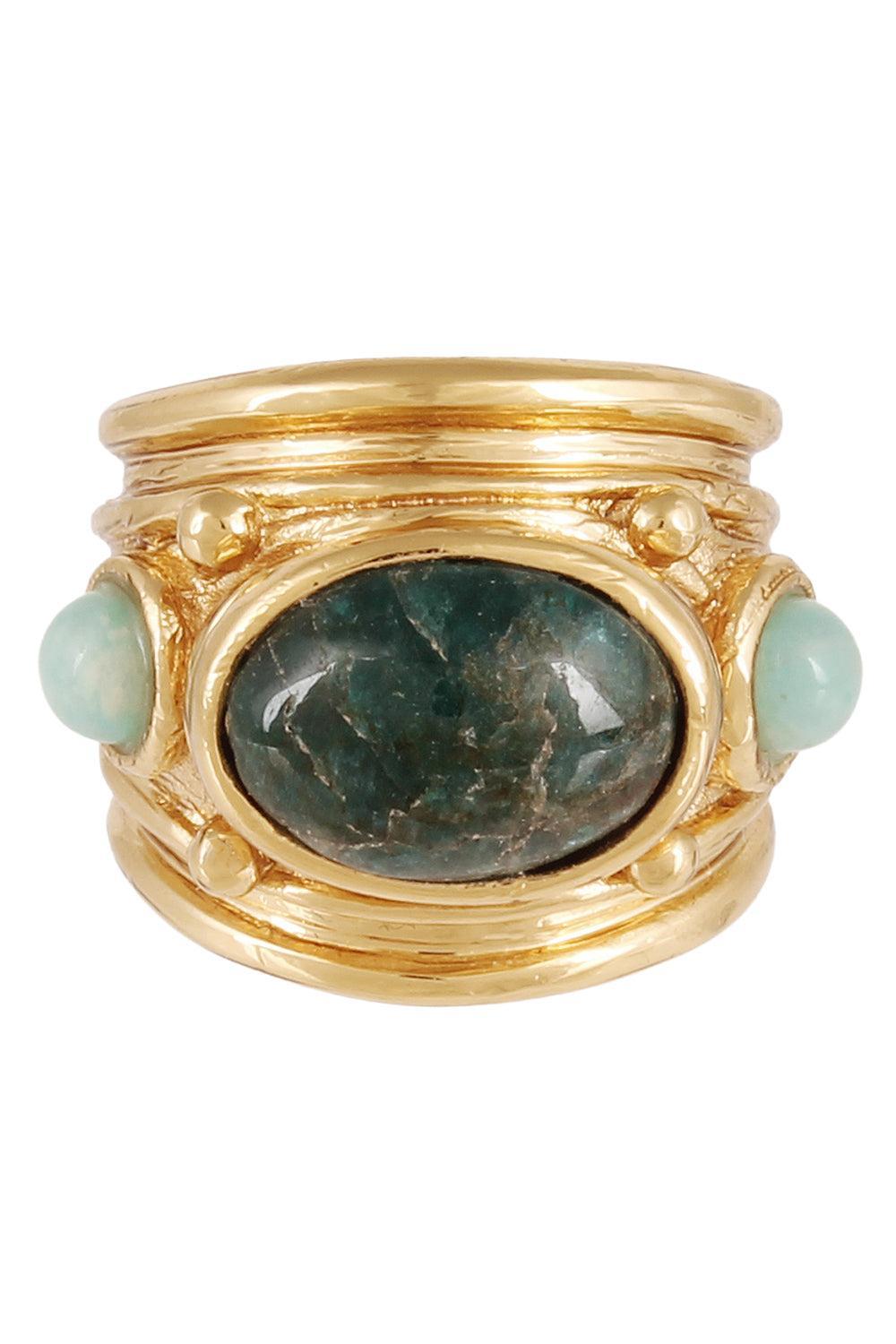 Green Simone Kambaba Ring-GREEN-6.5-JEWELRYBOUTIQUERING-GAS BIJOUX